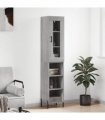 vidaXL Highboard Grey Sonoma 34,5x34x180 cm Engineered Wood