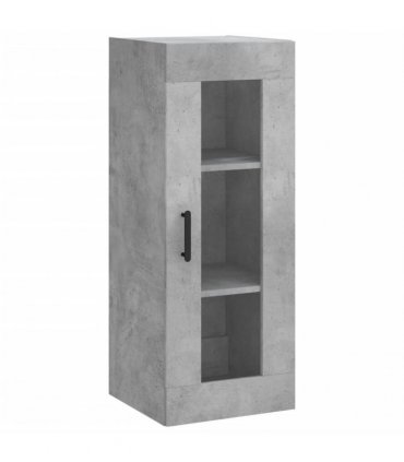 vidaXL Highboard Concrete Grey 34,5x34x180 cm Engineered Wood
