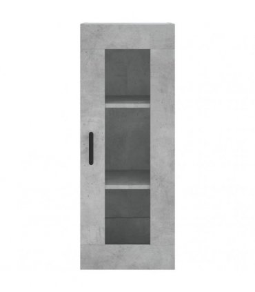 vidaXL Highboard Concrete Grey 34,5x34x180 cm Engineered Wood
