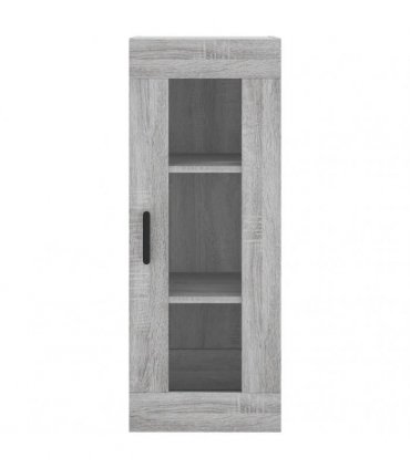 vidaXL Highboard Grey Sonoma 34,5x34x180 cm Engineered Wood