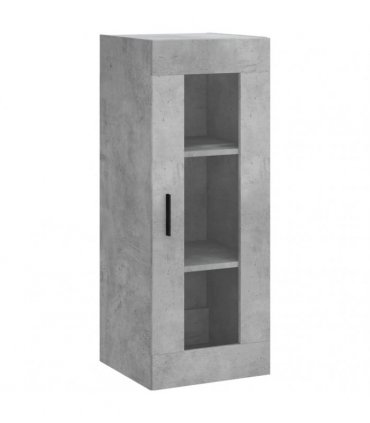 vidaXL Highboard Concrete Grey 34,5x34x180 cm Engineered Wood