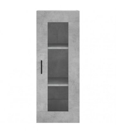 vidaXL Highboard Concrete Grey 34,5x34x180 cm Engineered Wood