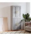 vidaXL Highboard Grey Sonoma 69,5x34x180 cm Engineered Wood