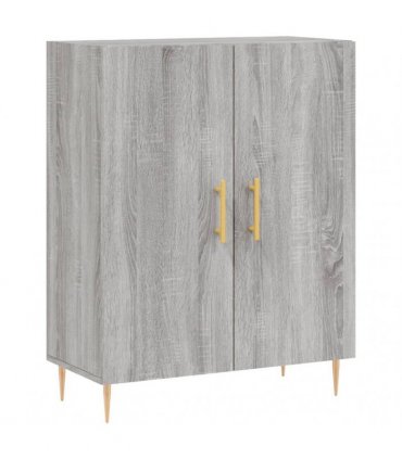 vidaXL Highboard Grey Sonoma 69,5x34x180 cm Engineered Wood