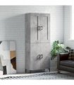 vidaXL Highboard Concrete Grey 69,5x34x180 cm Engineered Wood