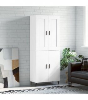 vidaXL Highboard White 69,5x34x180 cm Engineered Wood