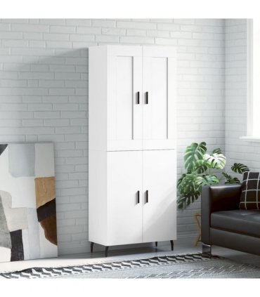 vidaXL Highboard White 69,5x34x180 cm Engineered Wood
