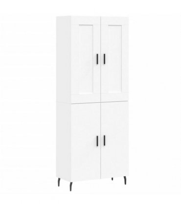 vidaXL Highboard White 69,5x34x180 cm Engineered Wood