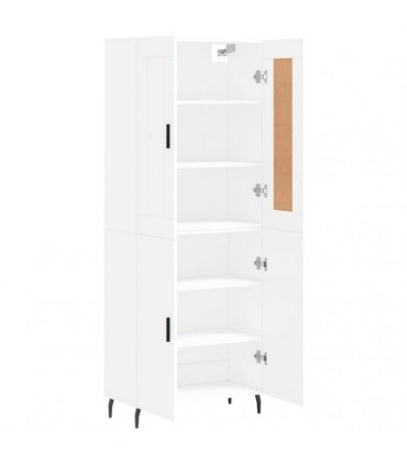 vidaXL Highboard White 69,5x34x180 cm Engineered Wood