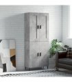 vidaXL Highboard Concrete Grey 69,5x34x180 cm Engineered Wood