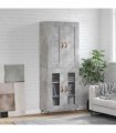vidaXL Highboard Concrete Grey 69,5x34x180 cm Engineered Wood