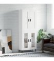 vidaXL Highboard White 69,5x34x180 cm Engineered Wood
