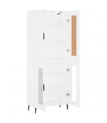 vidaXL Highboard White 69,5x34x180 cm Engineered Wood