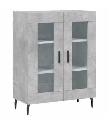 vidaXL Highboard Concrete Grey 69,5x34x180 cm Engineered Wood