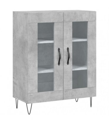 vidaXL Highboard Concrete Grey 69,5x34x180 cm Engineered Wood