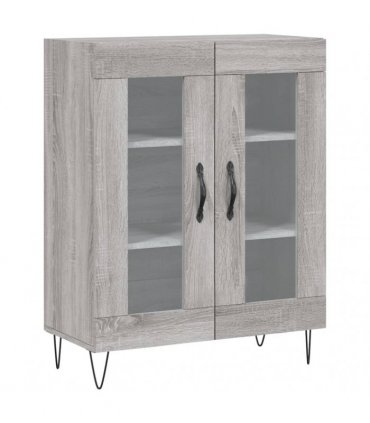 vidaXL Highboard Grey Sonoma 69,5x34x180 cm Engineered Wood