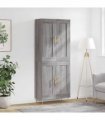 vidaXL Highboard Grey Sonoma 69,5x34x180 cm Engineered Wood