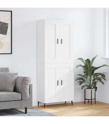 vidaXL Highboard White 69,5x34x180 cm Engineered Wood