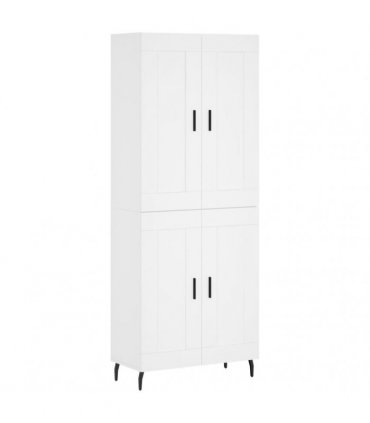 vidaXL Highboard White 69,5x34x180 cm Engineered Wood