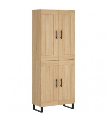 vidaXL Highboard Sonoma Oak 69,5x34x180 cm Engineered Wood