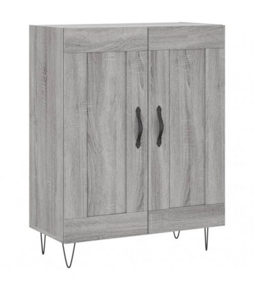 vidaXL Highboard Grey Sonoma 69,5x34x180 cm Engineered Wood