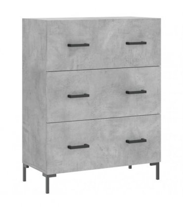 vidaXL Highboard Concrete Grey 69,5x34x180 cm Engineered Wood