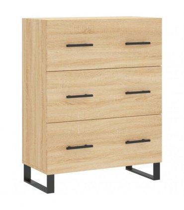 vidaXL Highboard Sonoma Oak 69,5x34x180 cm Engineered Wood