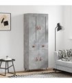 vidaXL Highboard Concrete Grey 69,5x34x180 cm Engineered Wood