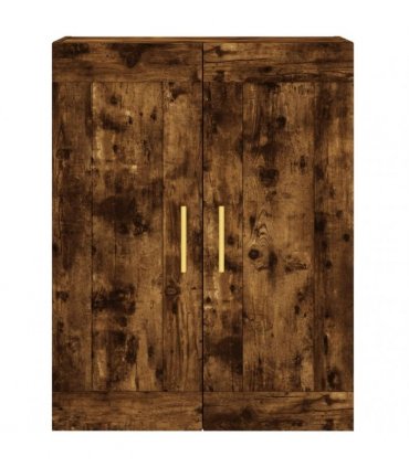 vidaXL Highboard Smoked Oak 69,5x34x180 cm Engineered Wood