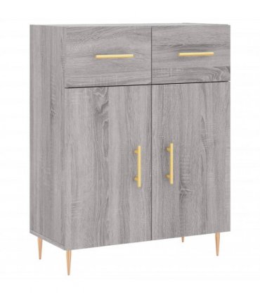 vidaXL Highboard Grey Sonoma 69,5x34x180 cm Engineered Wood