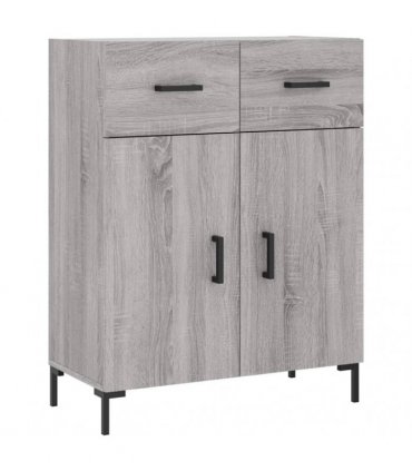 vidaXL Highboard Grey Sonoma 69,5x34x180 cm Engineered Wood