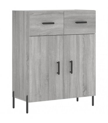 vidaXL Highboard Grey Sonoma 69,5x34x180 cm Engineered Wood