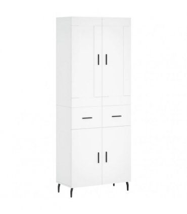 vidaXL Highboard White 69,5x34x180 cm Engineered Wood