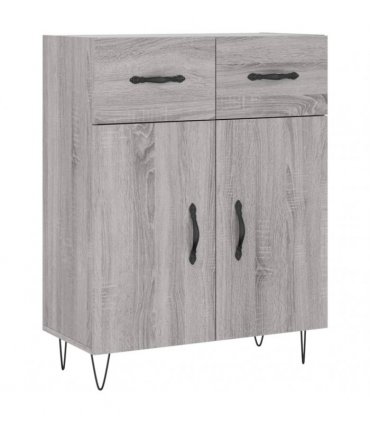 vidaXL Highboard Grey Sonoma 69,5x34x180 cm Engineered Wood