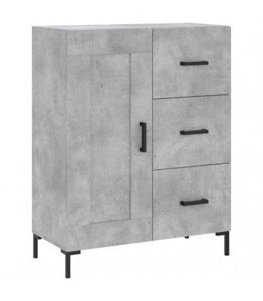 vidaXL Highboard Concrete Grey 69,5x34x180 cm Engineered Wood