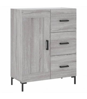 vidaXL Highboard Grey Sonoma 69,5x34x180 cm Engineered Wood