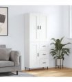 vidaXL Highboard White 69,5x34x180 cm Engineered Wood