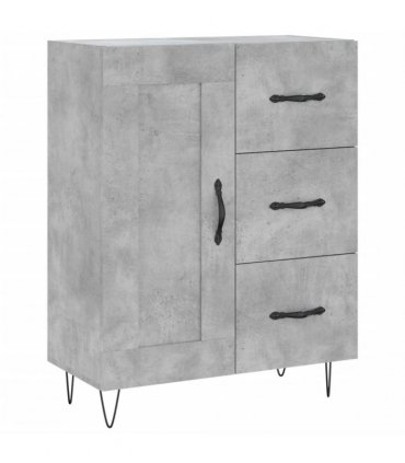 vidaXL Highboard Concrete Grey 69,5x34x180 cm Engineered Wood