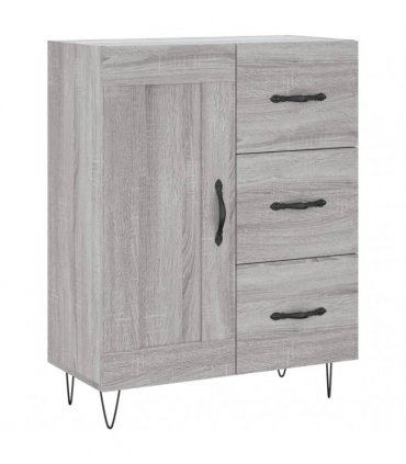 vidaXL Highboard Grey Sonoma 69,5x34x180 cm Engineered Wood