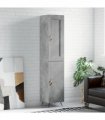 vidaXL Highboard Concrete Grey 34,5x34x180 cm Engineered Wood