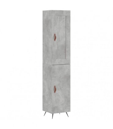 vidaXL Highboard Concrete Grey 34,5x34x180 cm Engineered Wood