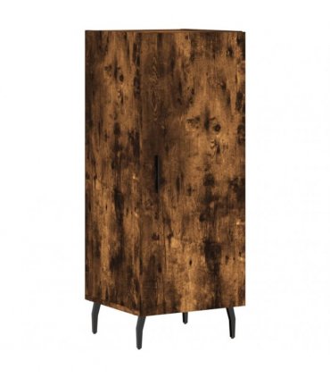 vidaXL Highboard Smoked Oak 34,5x34x180 cm Engineered Wood