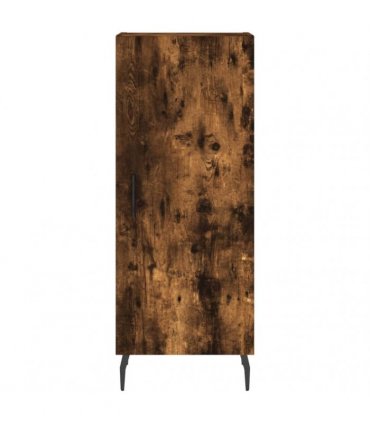 vidaXL Highboard Smoked Oak 34,5x34x180 cm Engineered Wood
