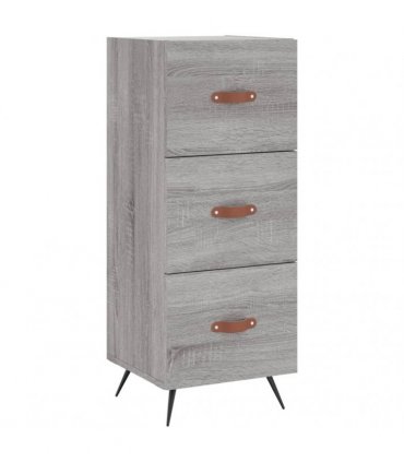 vidaXL Highboard Grey Sonoma 34,5x34x180 cm Engineered Wood