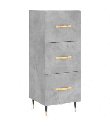 vidaXL Highboard Concrete Grey 34,5x34x180 cm Engineered Wood