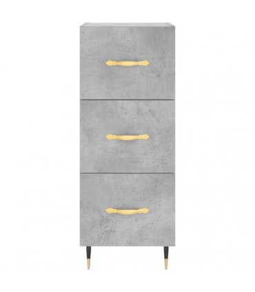 vidaXL Highboard Concrete Grey 34,5x34x180 cm Engineered Wood