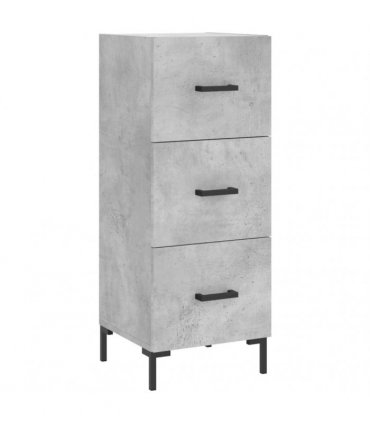 vidaXL Highboard Concrete Grey 34,5x34x180 cm Engineered Wood