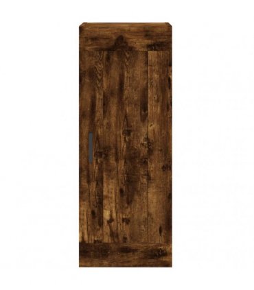 vidaXL Highboard Smoked Oak 34,5x34x180 cm Engineered Wood