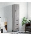 vidaXL Highboard Grey Sonoma 34,5x34x180 cm Engineered Wood