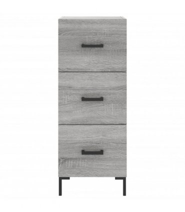 vidaXL Highboard Grey Sonoma 34,5x34x180 cm Engineered Wood